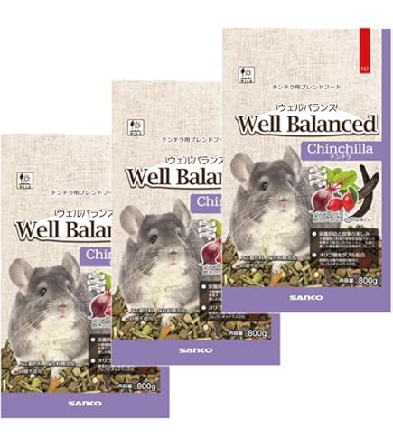 Amazon | ウェルバランス チンチラフード 800g | Sanko | フード 通販